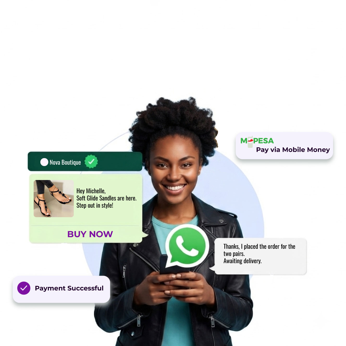 How in-chat payment close works